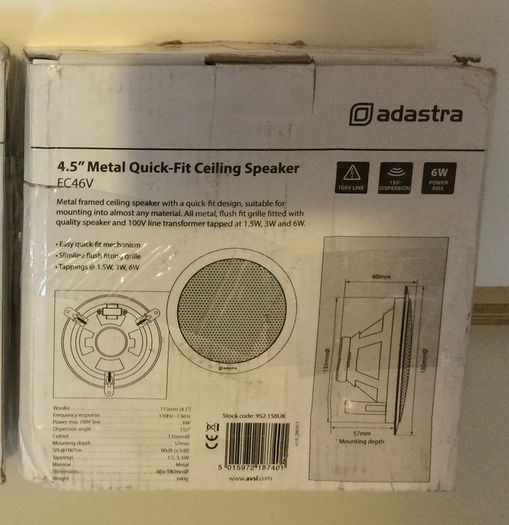 Amplifier and Ceiling Speakers