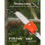 Gas Pole Saw, 33CC 2 Stroke Gas Powered Pole Saws with 20.3 cm Cutting Bar, Cordless Tree Trimmer with 850ml Fuel Tank, 2 to 3.5 m Extendable Image 7