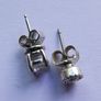 Vintage 925 Sterling Silver  cubic zirconia stunning earrings Image 6