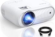Projector, Phone Projector [2022 Upgraded] Native 1080p With 8500 Lux, Home Theater Movie Projector Supports Hdmi/ Usb/ Vga/ Av/ 3.5mm Audio