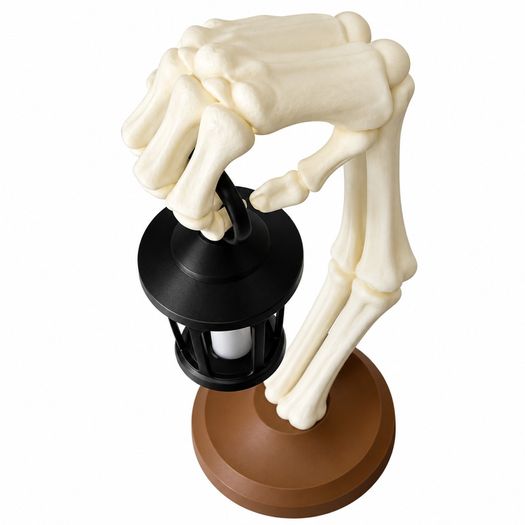 Lantern of the Undead - Skeleton Arm LED Lantern - Halloween Decor - 3D