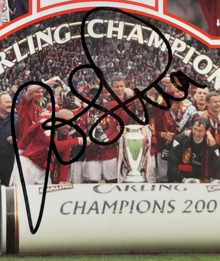 Man Utd autographs Wes Brown and John O'Shea