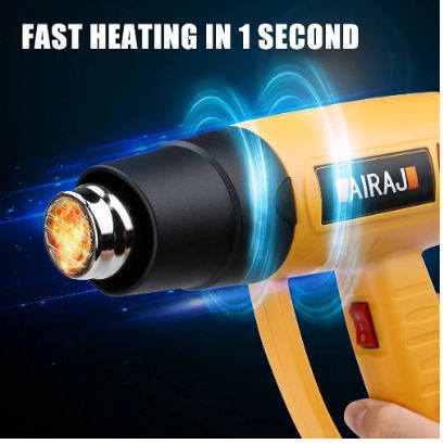 BRAND NEW Temperature Regulating Hot Air Gun Household 2000W Multifunctional Power Tools Heat Gun Set