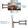 TV Wall Bracket for 13-43 inch TVs, Swivels Tilts TV mount for Flat & Curved TV, VESA 75x75mm to 200x200mm up to 20kg (FREE POSTAGE) Image 5