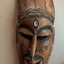 2 African Decorative Wood Mask Image 2