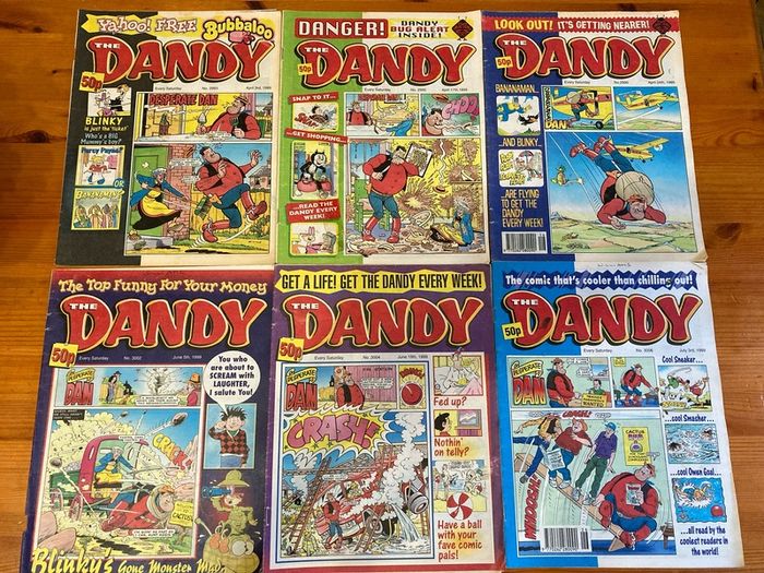 Comics: 'The Dandy' 1996,1998 and 1999 (73 numbers)