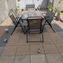 Garden Table & 6 Foldable Chairs Image 2