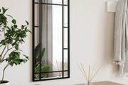 Wall Mirror Black 30x60 cm Rectangle Iron