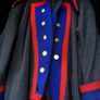 British Military Coat Costume Grey Wool,Red Piping Image 7