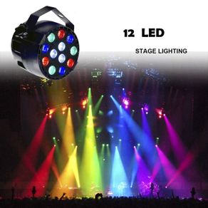 8CH DMX-512 12 RGB LED Stage Strobe Light Lighting Laser Projector Party Club DJ DJ Stage Music Disco Lights PAR