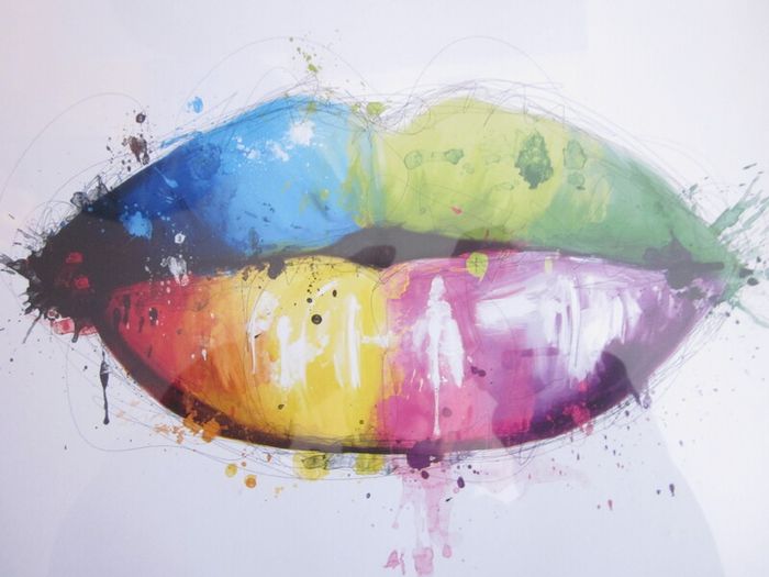 Patrice Muriano  Candy Mouth Framed Wall Art