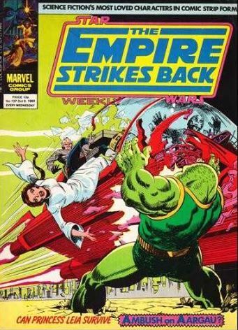 Starwars The Empire Strikes Back Weekly, Marvel Comic 1980 Issues , 135-138 and 141
