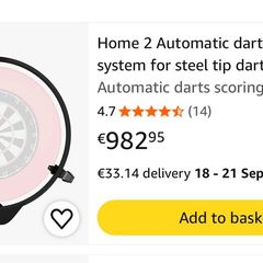 Scolia Home 2 Automatic Dart Scoring System + Win Light Ring