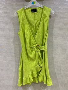 lime green dress