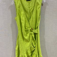 lime green dress