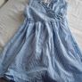 Next pretty blue and white stripped dress Image 2