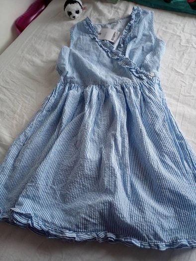 Next pretty blue and white stripped dress
