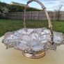 Silver-Plated (Silver?) Plate Fruit Centerpiece Basket Image 3