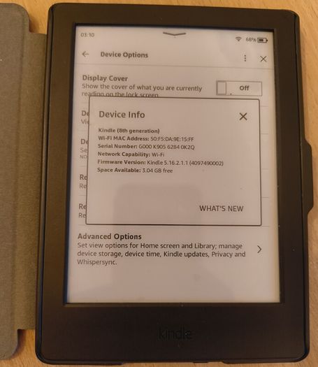 Amazon Kindle 8th Generation WiFi