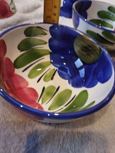 Vintage Ceramic Hand-painted Cabo Bowl set