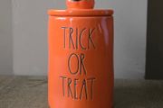 Rae Dunn storage jar Trick or Treat