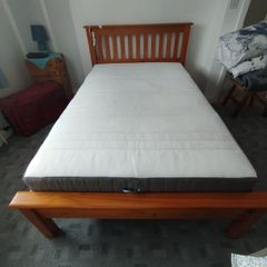bed and mattress
