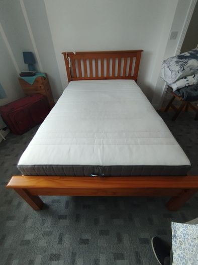 bed and mattress