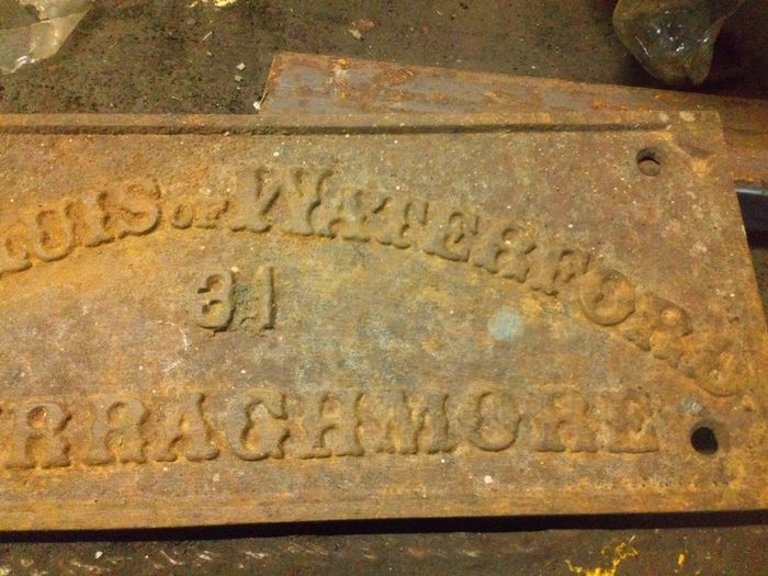 cast iron sign