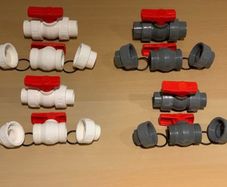 Double union UPVC ball valve size 32mm