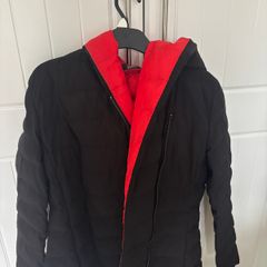 French Connection-i I Iola Puffa Coat - Black/red Size Xs