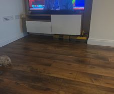 two cabinet and a shelf