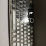 PBT keycap set, 131 keys, black & white topographic, Cherry profile, dye-sub, ISO/ANSI Image 2