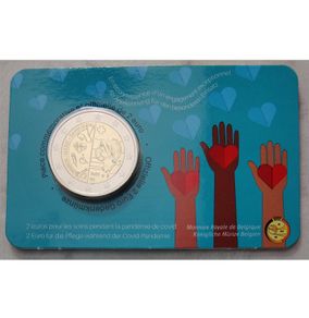 Belgium 2 Euro Base Metals Brilliant Uncirculated Coin 2022 - Care During the Covid Pandemic - 2 Euro Commemorative Coin