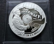 IRELAND  10 Euro John McCormack 2014 Proof Silver coin