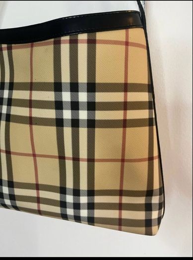 Authentic Burberry London Nova Check Shoulder Bag Vintage