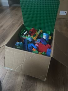 Big box of Duplo Lego And 2 x Plates for Sale