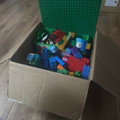 Big box of Duplo Lego And 2 x Plates for Sale