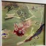 mid century abstract mixed media  collage on board framed and glazed unsigned Image 2