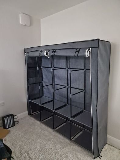 Freestanding Canvas Wardrobe