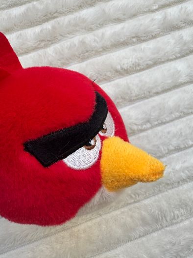 Angry Birds Plush Backpack Clip Red Bird approx. 10 cm. Used Please see photos