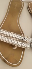 ALDO thong bling slider style flats Sz 42 (Fit 8UK) - Rrp 55 (New)