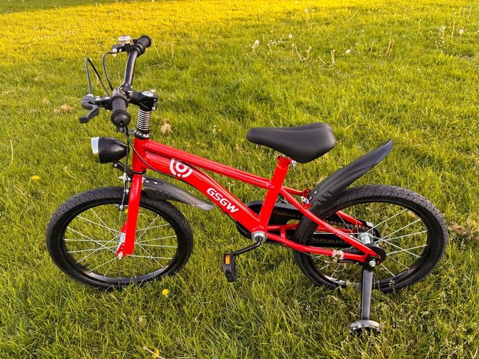 kids bike with lights new in