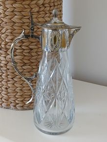 Antique  Crystal Claret Decanter/ Jug
