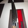 Japanese Damascus Kiritsuke Yanagiba Knife Ebony Handle Gift Box Image 2