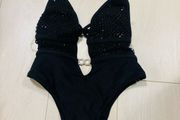 Ann Summers Black Sequin One,Piece Swimsuit, Brand  New