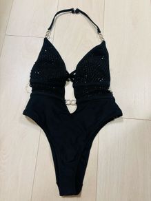 Ann Summers Black Sequin One,Piece Swimsuit, Brand  New