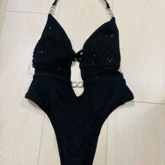 Ann Summers Black Sequin One,Piece Swimsuit, Brand  New