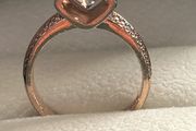 Sterling silver Promise ring rose gold plated brand new with box