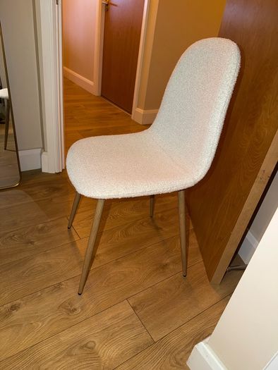 Sostrene and Greene Clara cream Boucle dining chair
