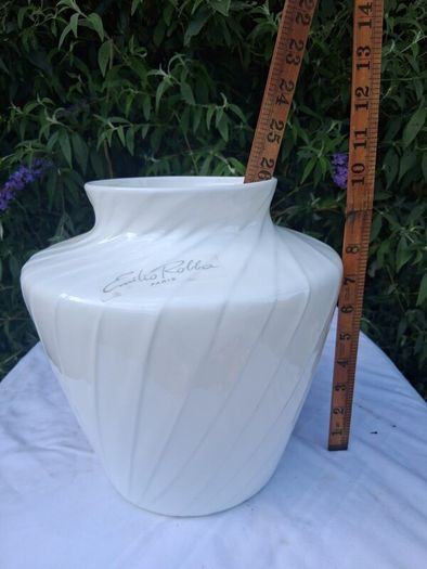 Emilio Robbo Large Porcelain Designer Vase